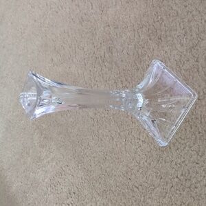 Vintage glass candlestick holder